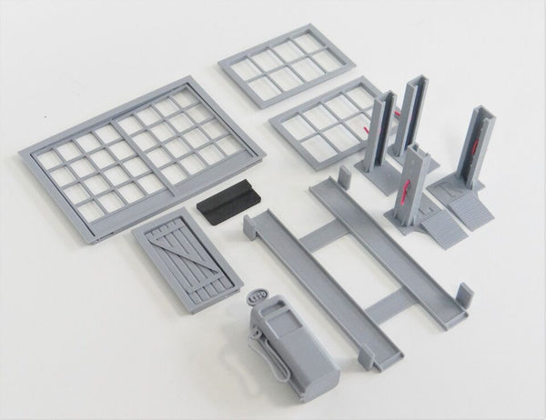 Scale 1:43 Diorama wooden service garage Model car display Diorama model kit
