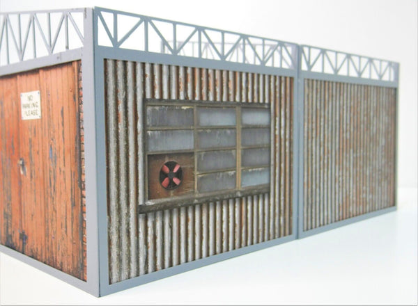 Scale 1:18 Diorama open garage shelter Car model display Diorama model kit