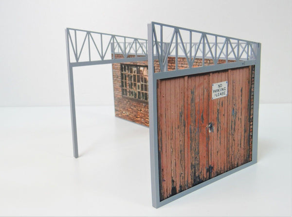 Scale 1:18 Diorama open garage shelter Car model display Diorama model kit