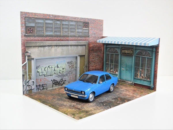 Model car display scene 1/18 Street store Diorama model kit Scale 1:18 Size 1:18