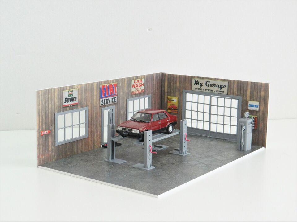 Diorama garage 1/43 - 1/43ème - Modélisme et modèles réduits