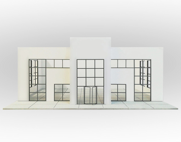 Modern big showroom. Scale 1:18.