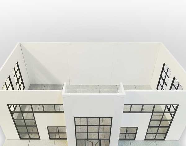 Modern big showroom. Scale 1:18.