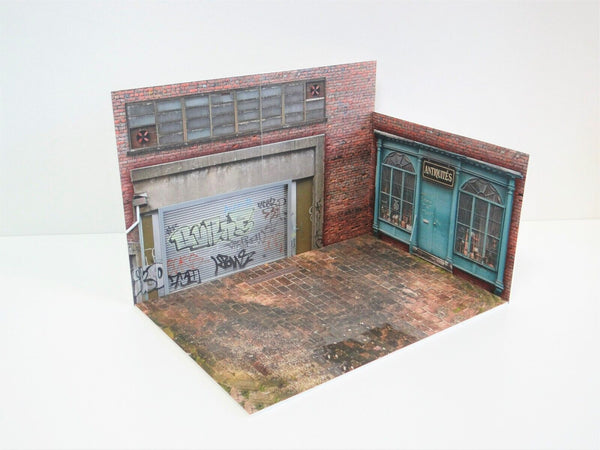 Model car display scene 1/18 Street store Diorama model kit Scale 1:18 Size 1:18