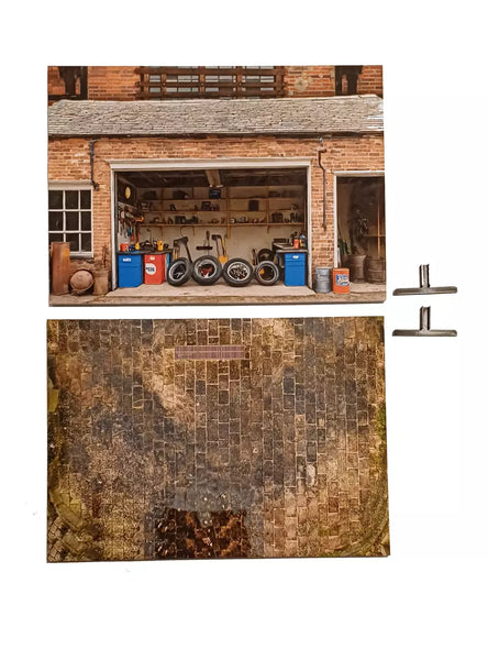 Miniature Car Garage Display Model
