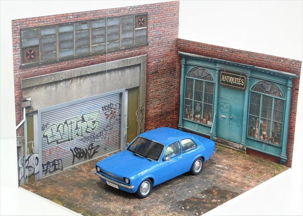 Model car display scene 1/18 Street store Diorama model kit Scale 1:18 Size 1:18