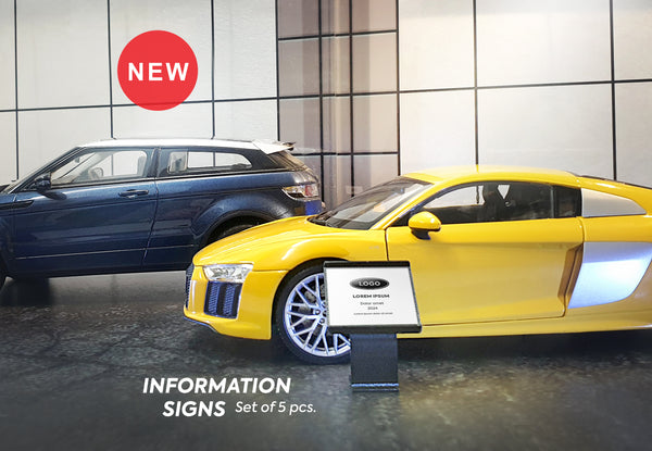 Modern big showroom. Scale 1:18.