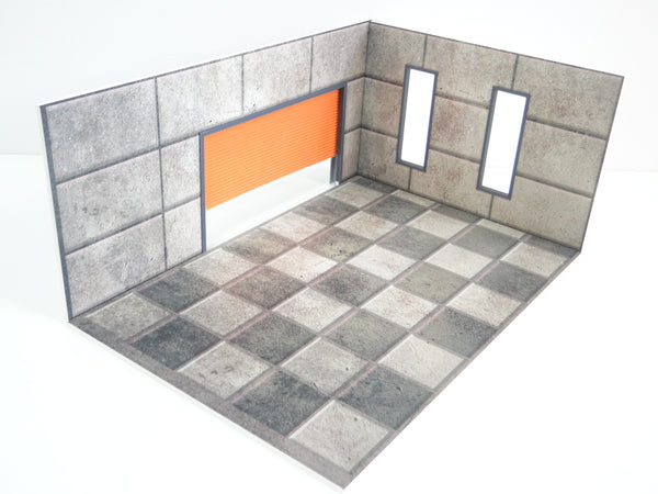 diorama garage model scale 1/24