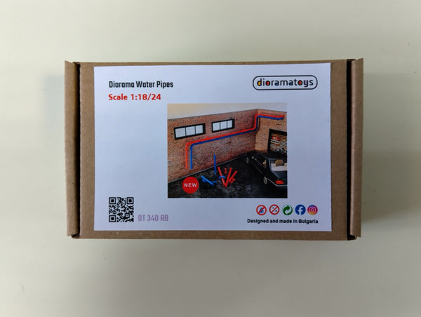 Diorama accessories Garage decoration parts Diorama water pipes Scale 1:18-1:24