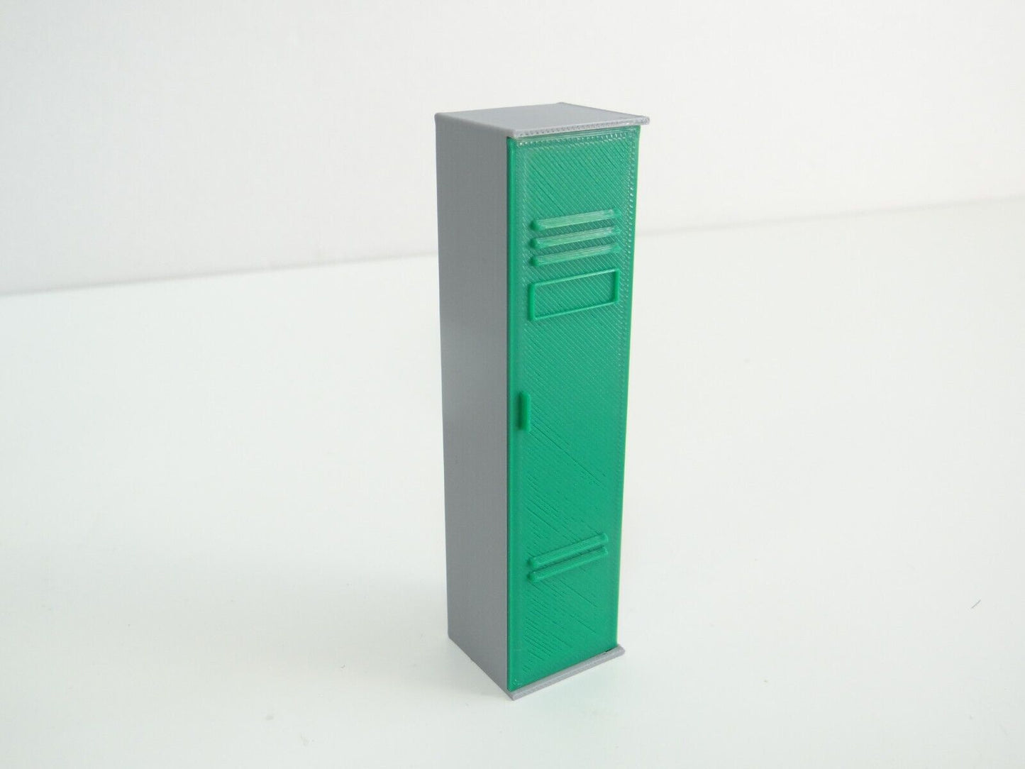 Single locker shelf. Scale 1:18. Garage miniature furniture. Diorama parts.