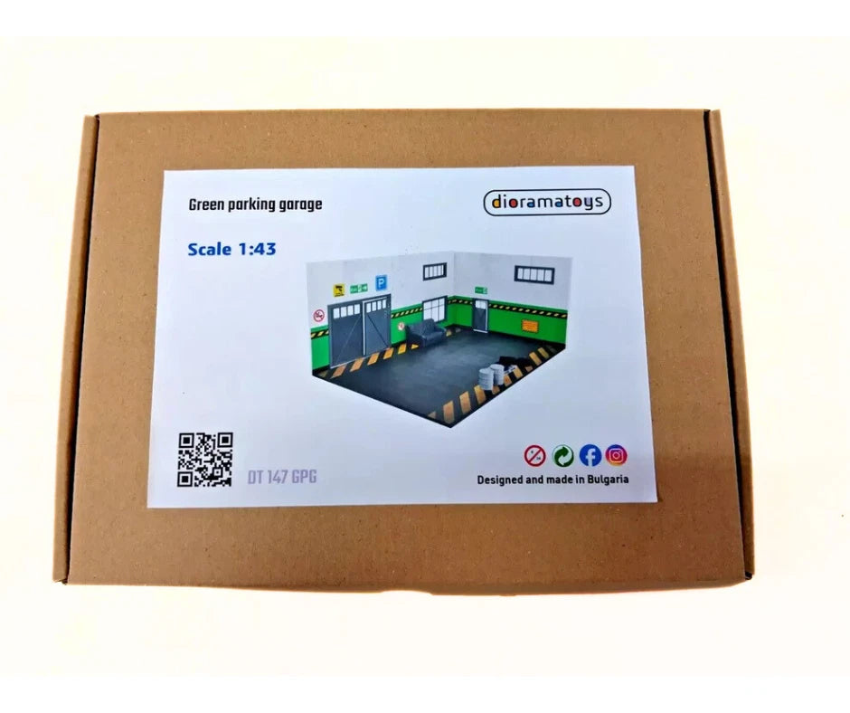 garage model kit packaging and box