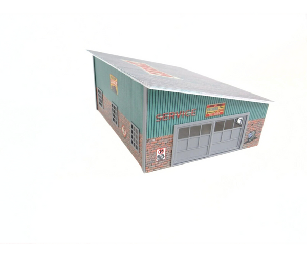 Brick garage with metal roof kit