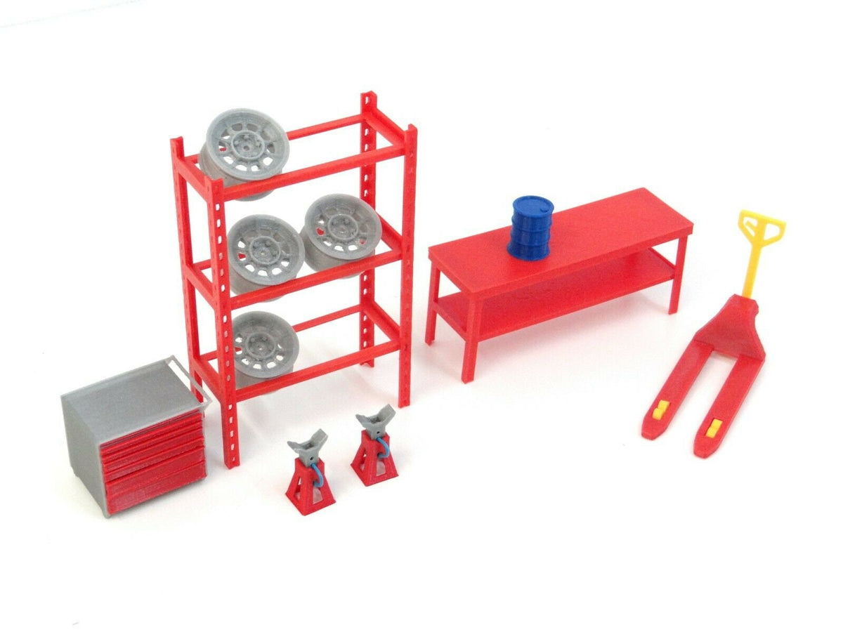 Garage and Tools 1:24 scale Diorama Accessory Kit by Fujimi