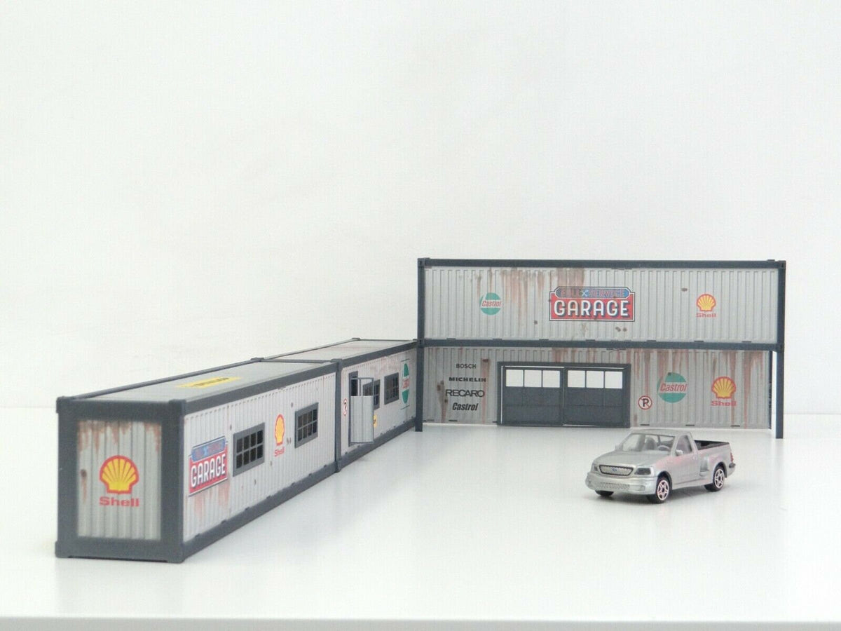 Diorama Containers Auto Service Garage Scale 1:43 Car Model