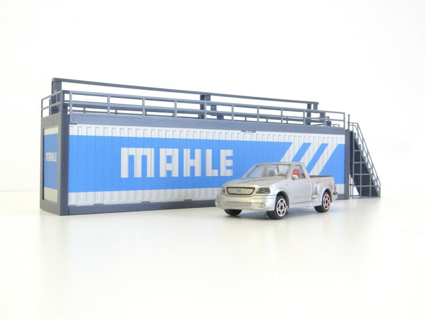 Scale 1:43 Diorama container tribune Diorama rally parts Racetrack decoration