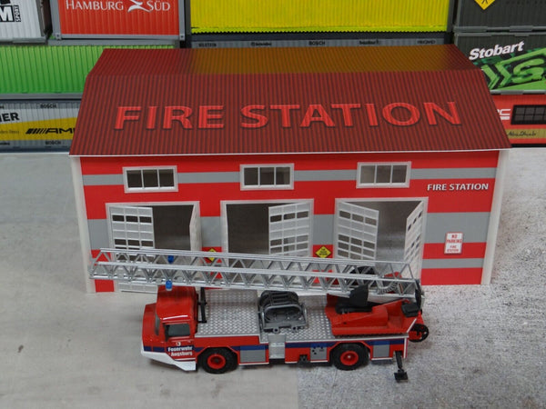 Fire Station Diorama Kit scale model building for collectors