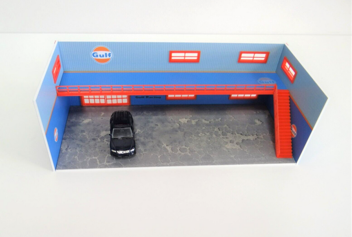 Scale 1:60 - 64 Diorama open garage shed miniature Model cars