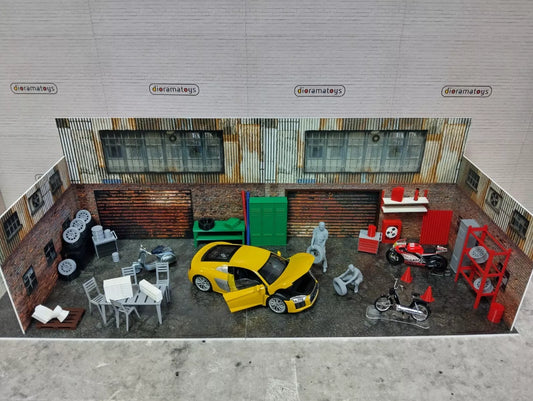 Diorama parts 1/18 scale model car display decoration 