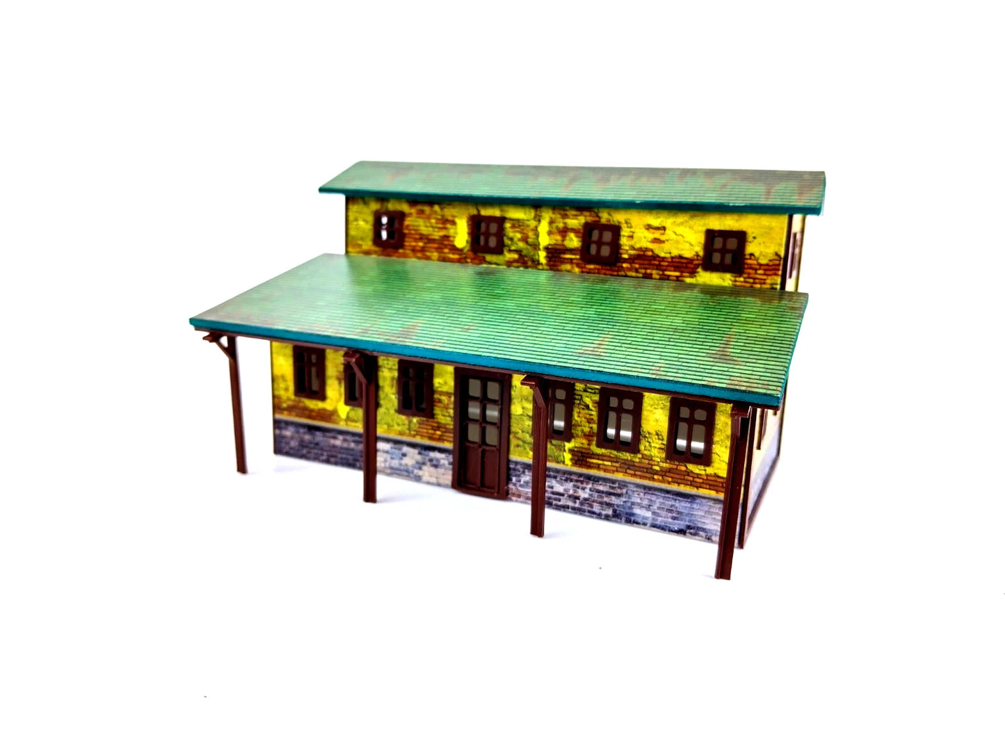 Diorama Model Kit 1/87 Train Station - Railway station HO Scale 1:87 Miniature
