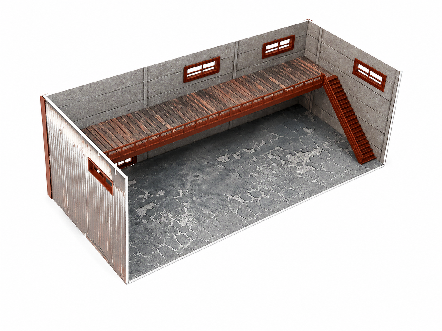 Two-Floor Auto Service Car Model Diorama Garage Display Scale 1:60 - 1:64