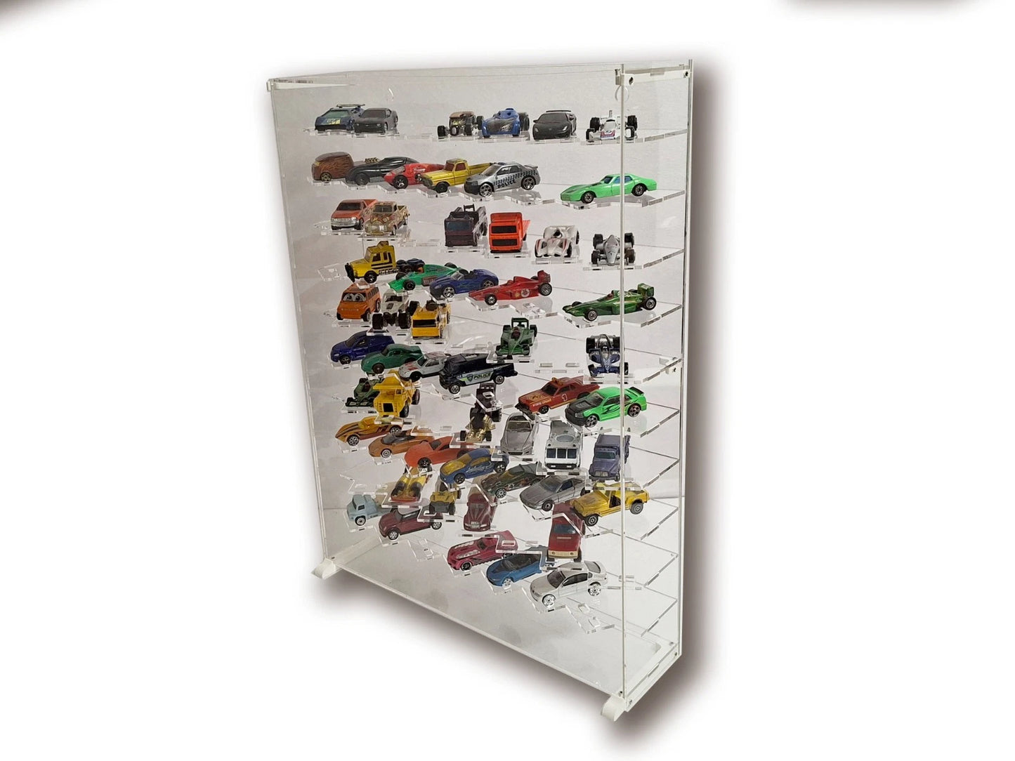 1:64 Scale Die-Cast Model Car Display Case / Vitrine – Clear Acrylic Multi-Level