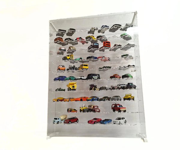 1:64 Scale Die-Cast Model Car Display Case / Vitrine – Clear Acrylic Multi-Level