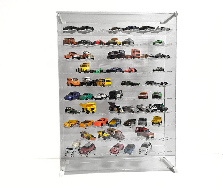 1:64 Scale Die-Cast Model Car Display Case / Vitrine – Clear Acrylic Multi-Level