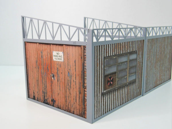Scale 1:18 Diorama open garage shelter Car model display Diorama model kit