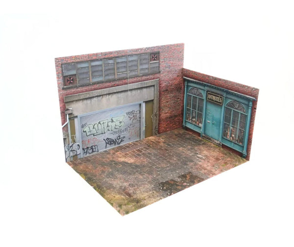 1:18 Scale Street Store Diorama Kit – Model Car Display Scene Garage