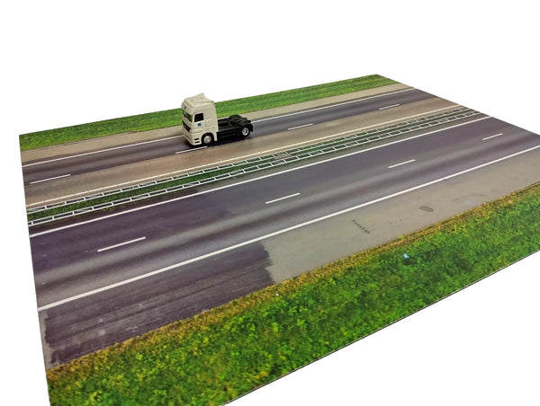 Highway Road Diorama Base HO 1:87 Scale Model Car Display Diecast Street Scene