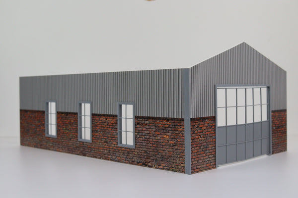 1:18 scale industrial-style garage for car models