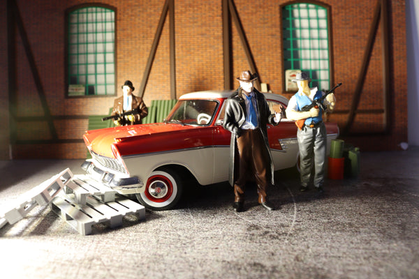 Retro gangster figure in 1:18 scale