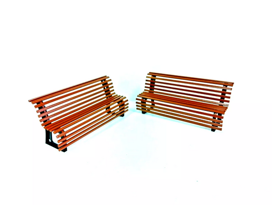 Diorama parts Street benches 1:18 scale Garden scene decoration Park decor 1/18
