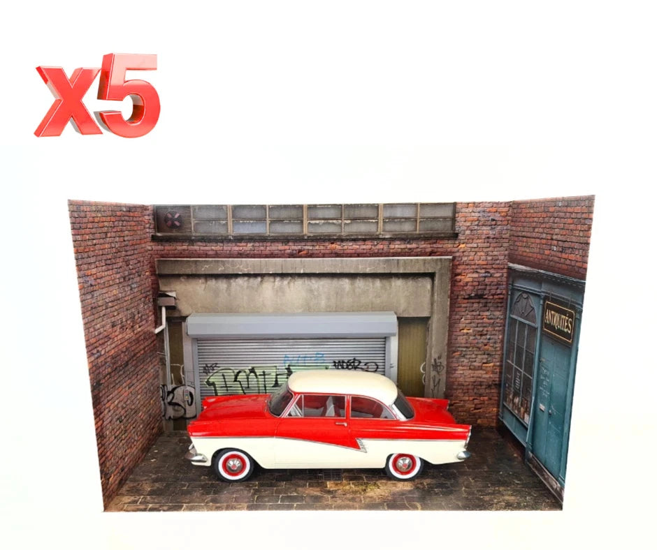 1:18 Scale Diorama Display – Wholesale Lot of 5 pcs – Antique Store Urban Garage