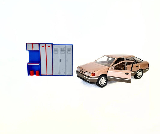 1:24 Scale Model Car Garage Cabinets - Workshop Furniture – Diorama Accessories