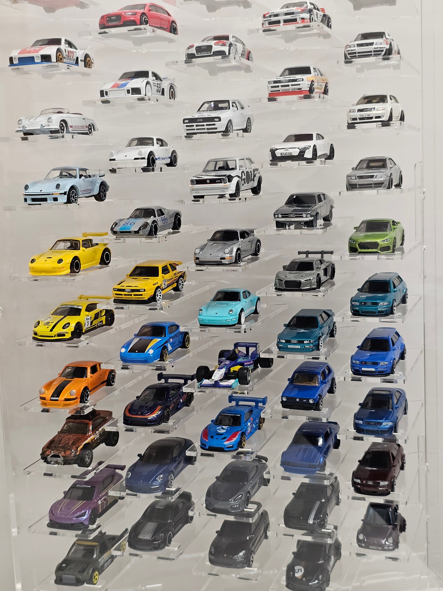 Model car showcase Vitrine Size 1:64 Die cast cars display case Scale 1/60-64