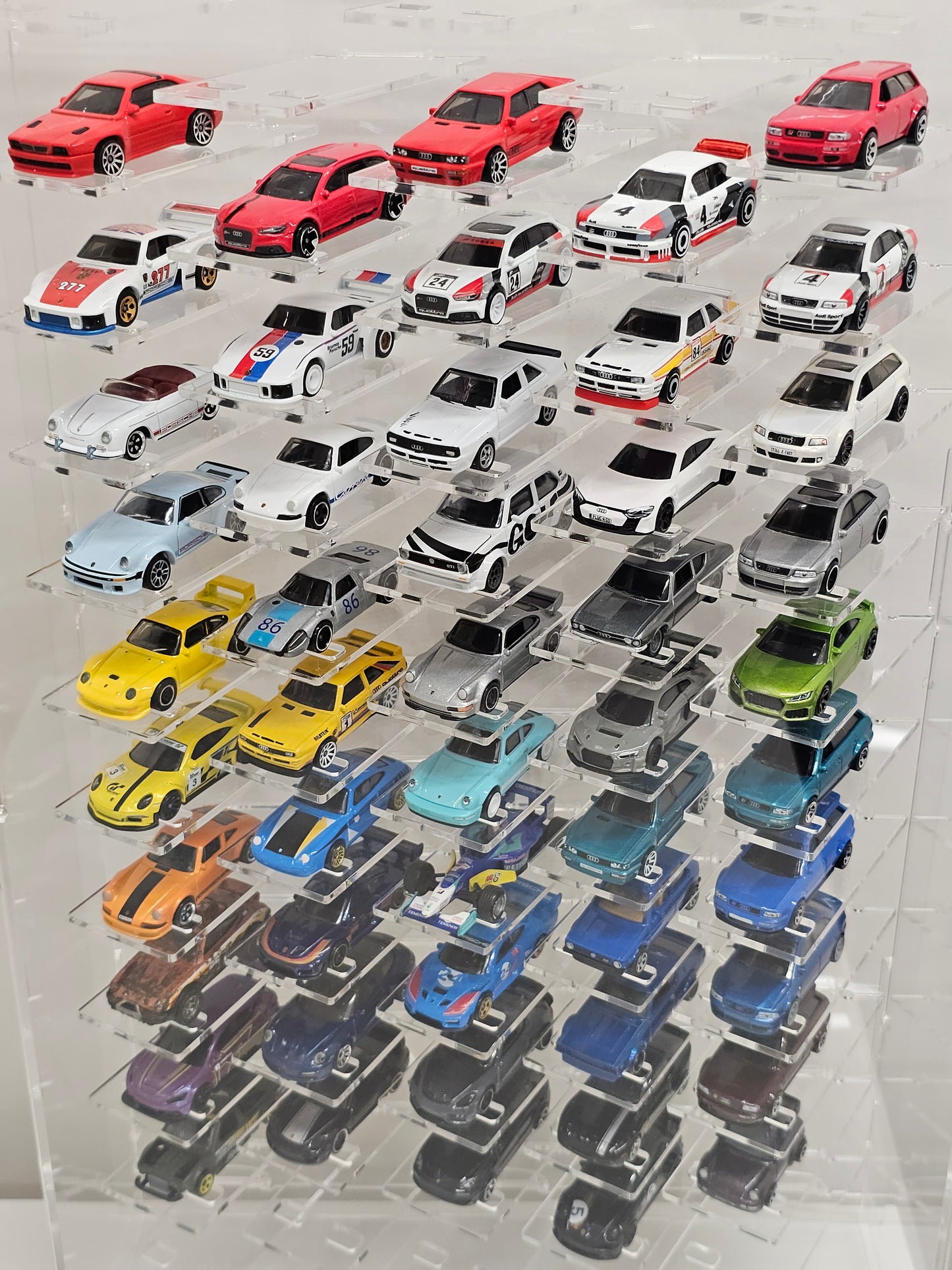 Model car showcase Vitrine Size 1:64 Die cast cars display case Scale 1/60-64