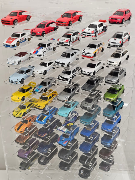 Model car showcase Vitrine Size 1:64 Die cast cars display case Scale 1/60-64