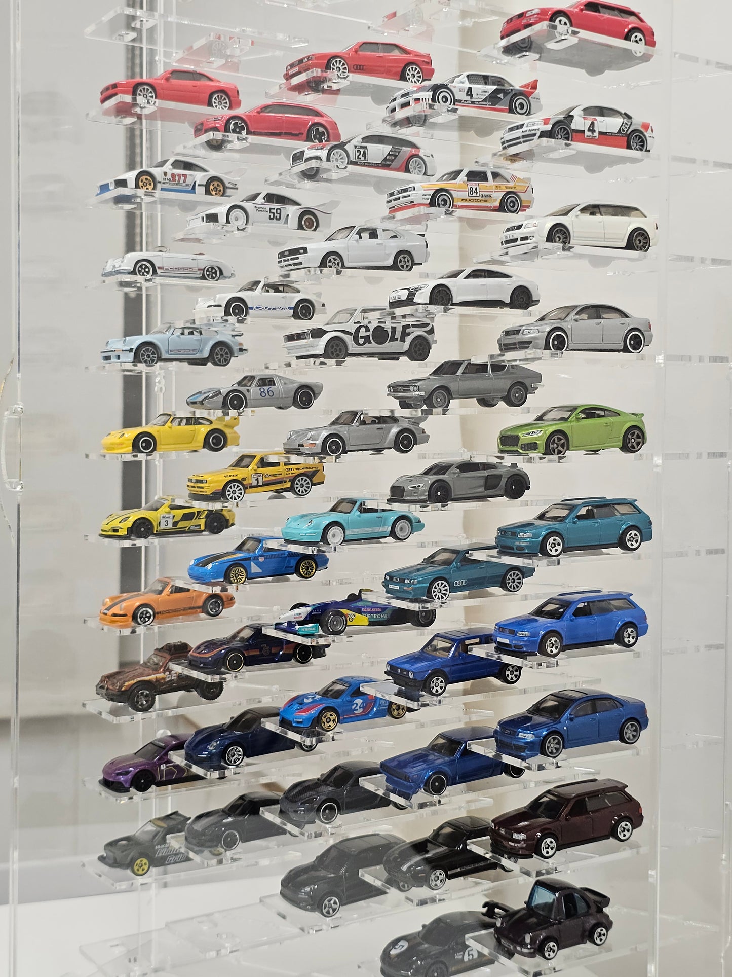 Model car showcase Vitrine Size 1:64 Die cast cars display case Scale 1/60-64