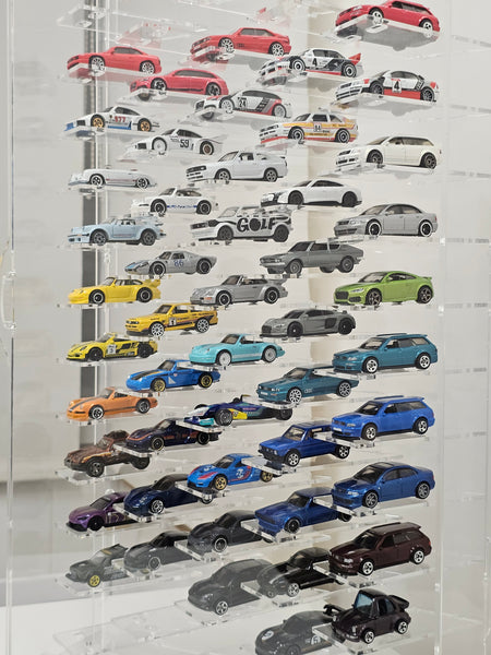 Model car showcase Vitrine Size 1:64 Die cast cars display case Scale 1/60-64