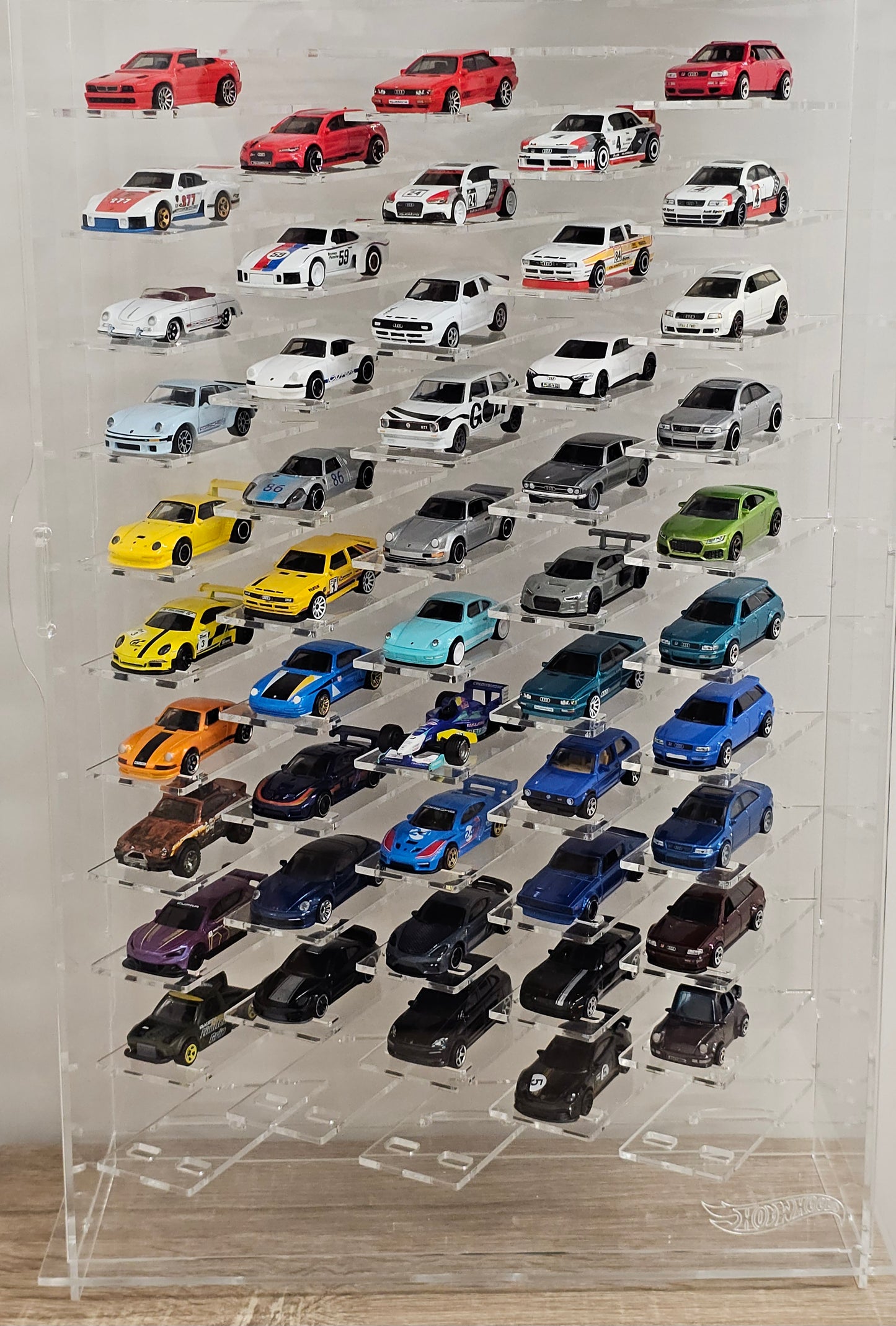 Model car showcase Vitrine Size 1:64 Die cast cars display case Scale 1/60-64