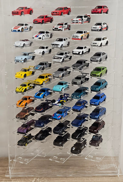 Model car showcase Vitrine Size 1:64 Die cast cars display case Scale 1/60-64