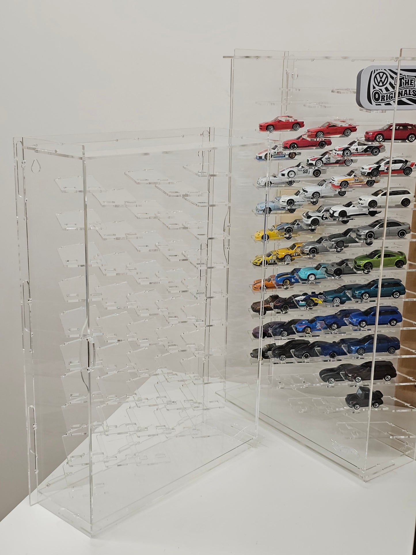 Model car showcase Vitrine Size 1:64 Die cast cars display case Scale 1/60-64