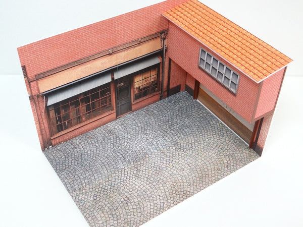 Car model display Street store and garage scene Scale model 1:18 Miniature Diorama