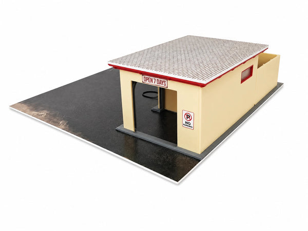 1:64 Scale Tire Service Garage Diorama Kit Auto Repair Shop Model Car Display