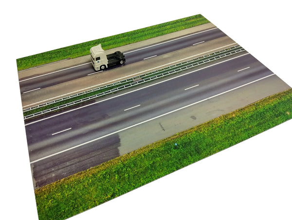 Highway Road Diorama Base HO 1:87 Scale Model Car Display Diecast Street Scene