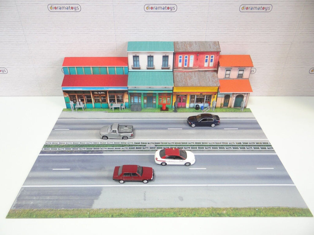 Urban buildings scene City environment miniatures Diorama Scale 1:43 H ...