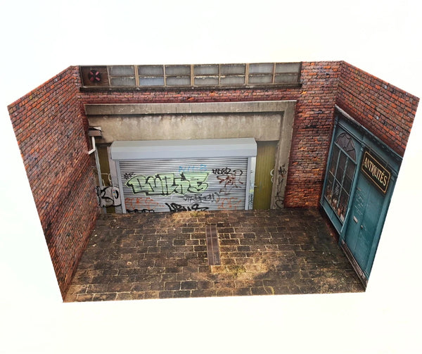 1:18 Scale Diorama Display Antique Store & Urban Garage Scene Model Car Display