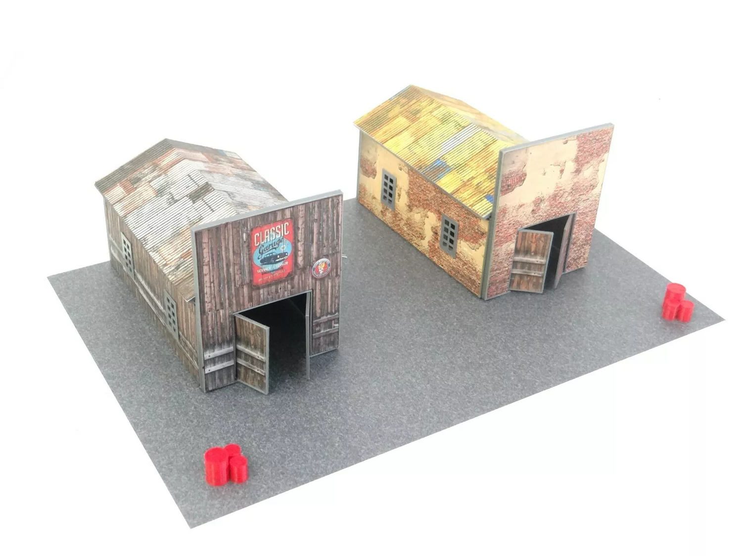 Miniature garage display for 1:64 scale model cars