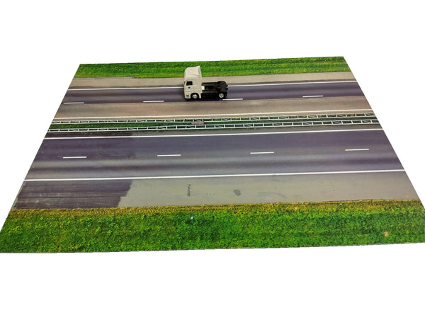 Highway Road Diorama Base HO 1:87 Scale Model Car Display Diecast Street Scene